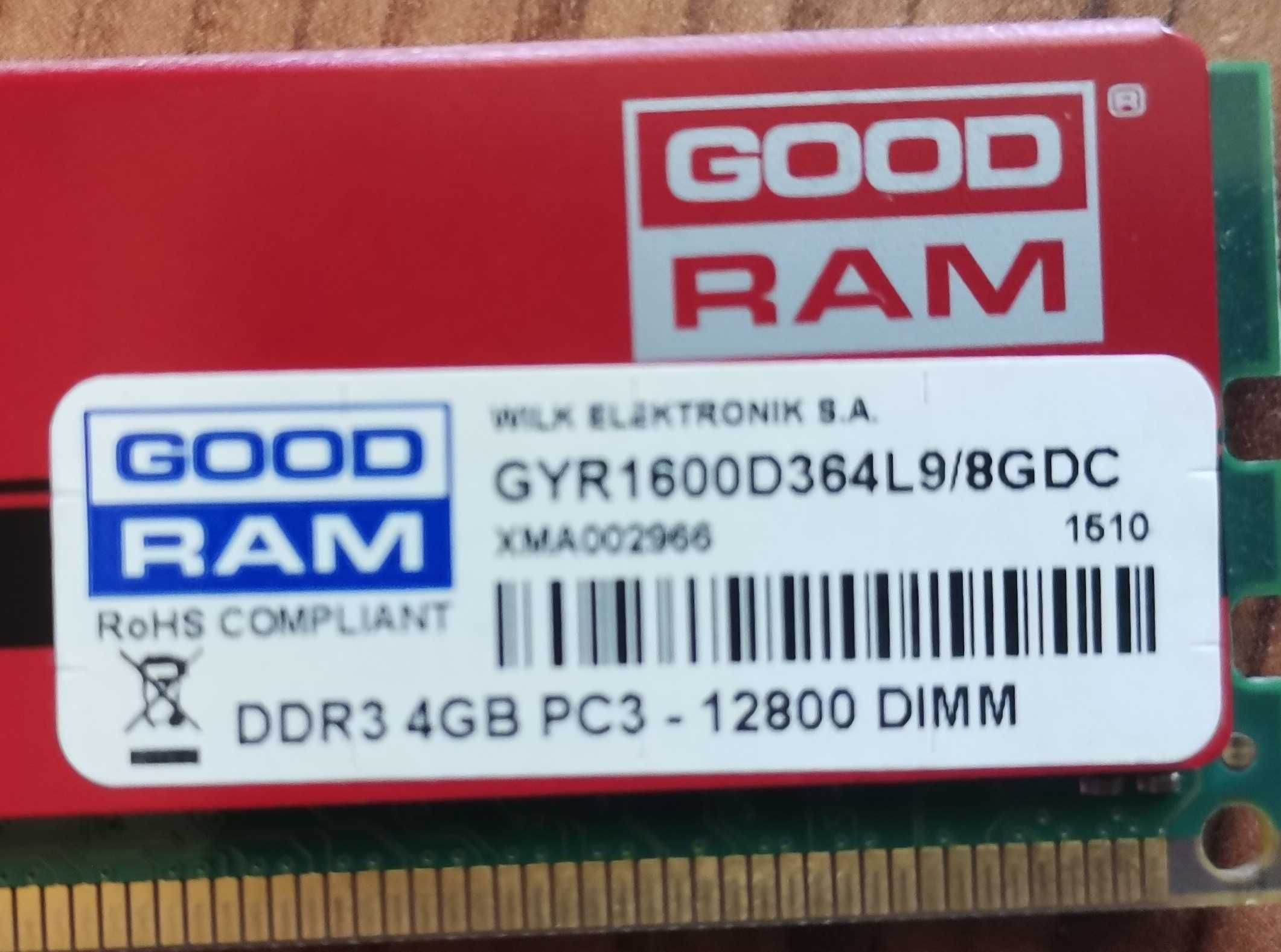 Оперативна пам'ять GoodRam DDR3 4GB PC3 - 12800 DIMM