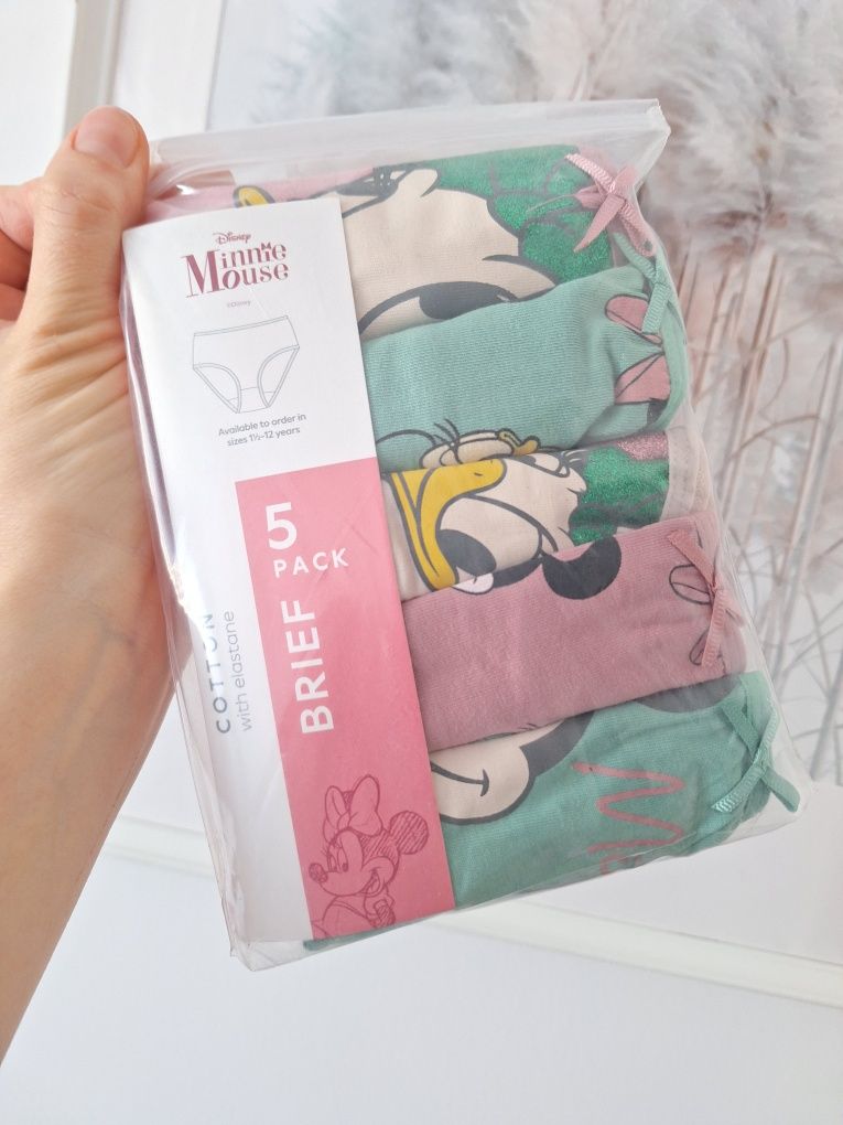 Next 116 nowe 5 sztuk majtki minnie mouse 5-6 lat