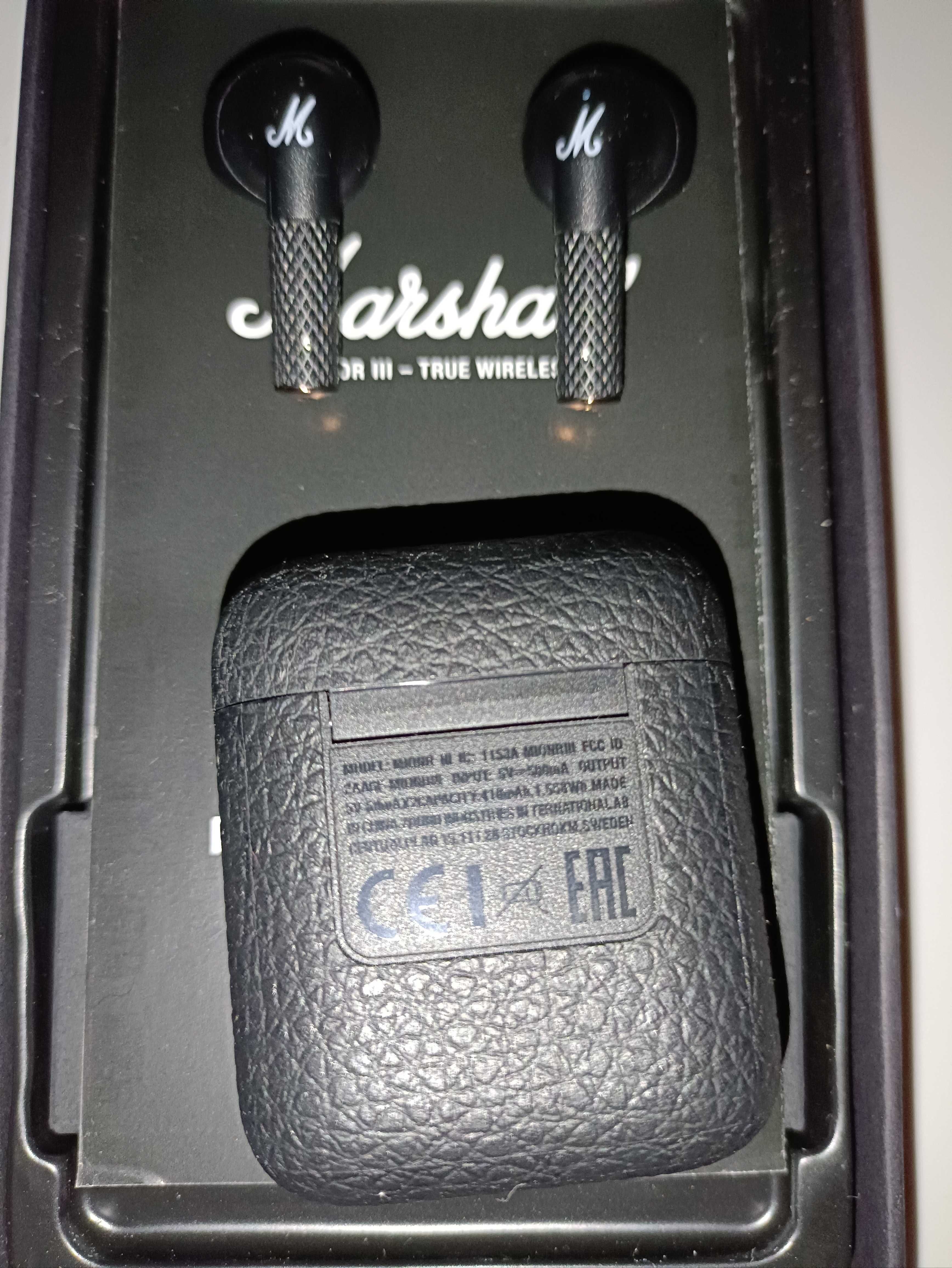 Акция 3 дня.Беспроводные наушники "Marshall" минор 3 , Bluetooth 5,1.