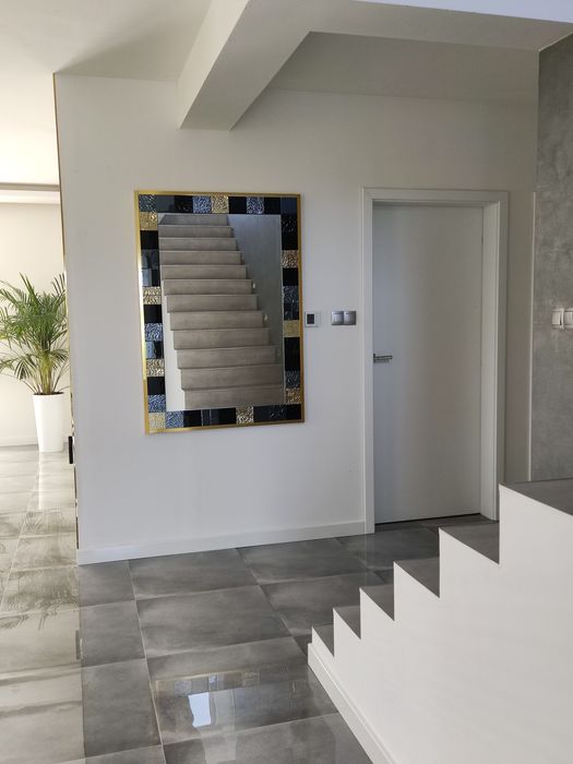 LUSTRO glamour dekoracyjne nowoczesne w ozdobnej ramie