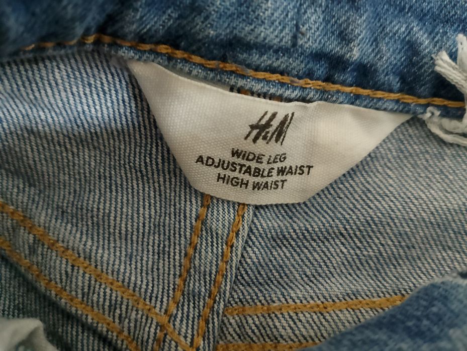 Spodnie jeansy wide leg szerokie H&M y2k rozmiar XS