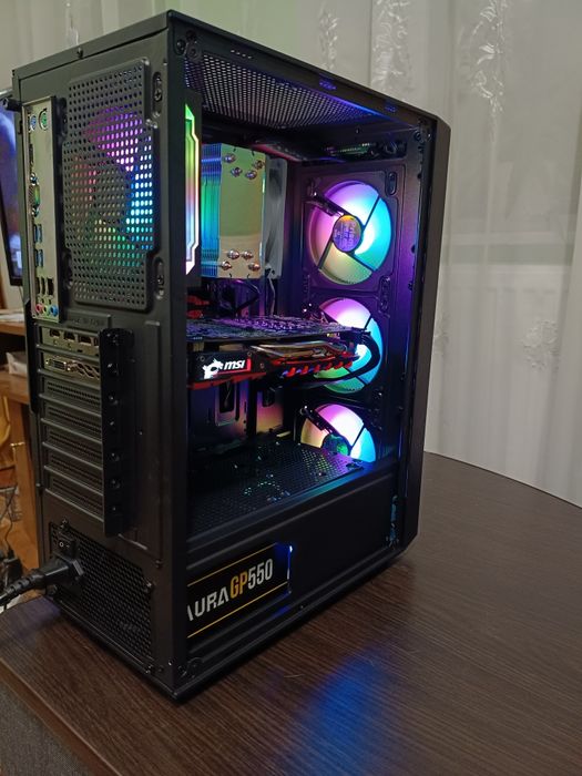 Игровой ПК/ Ryzen 5 3600/ RX 470/ RAM 16 Gb DDR4/ SSD 128 Gb