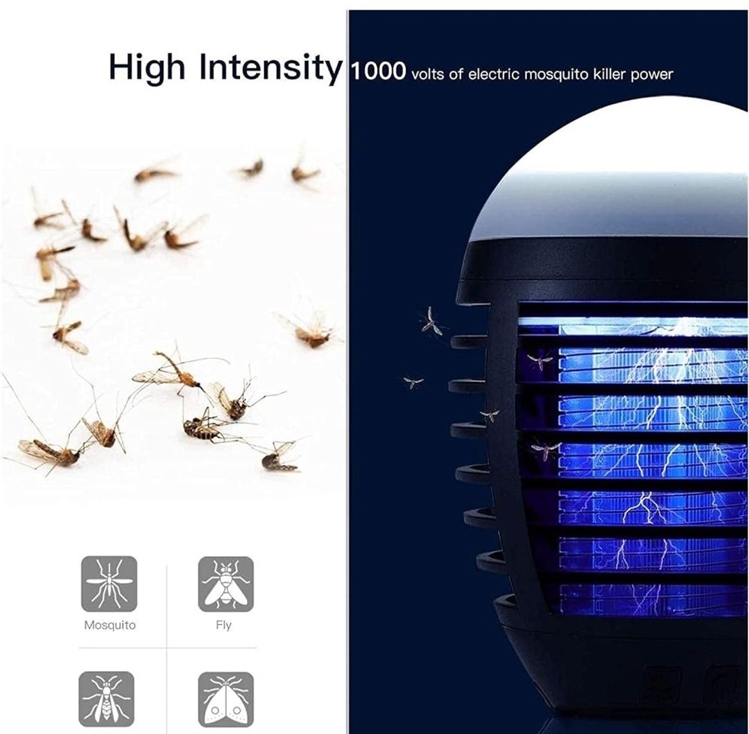 Lampka przenośna na komary, muchy, owady
