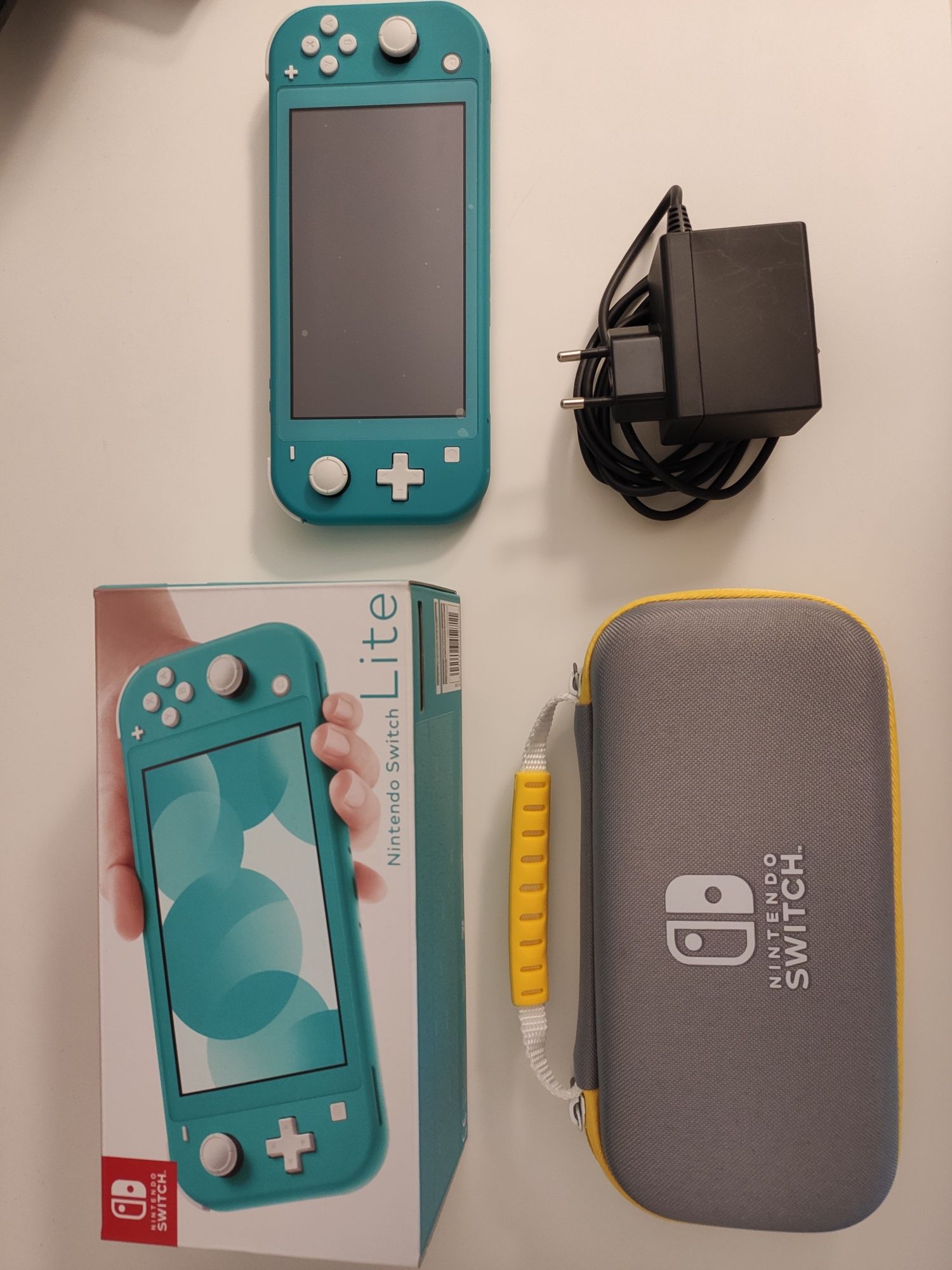 Nintendo Switch Lite azul turquesa c/ caixa original