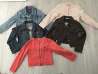 Kurtki kurtka dla dziewczynki zestaw 5szt.Cool club Esprit Jeans Skóra