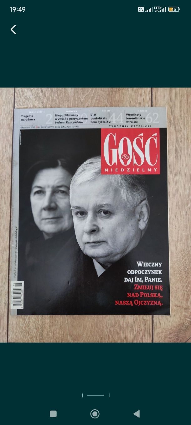 Gość niedzielny Smoleńsk pamiątkowe wydanie