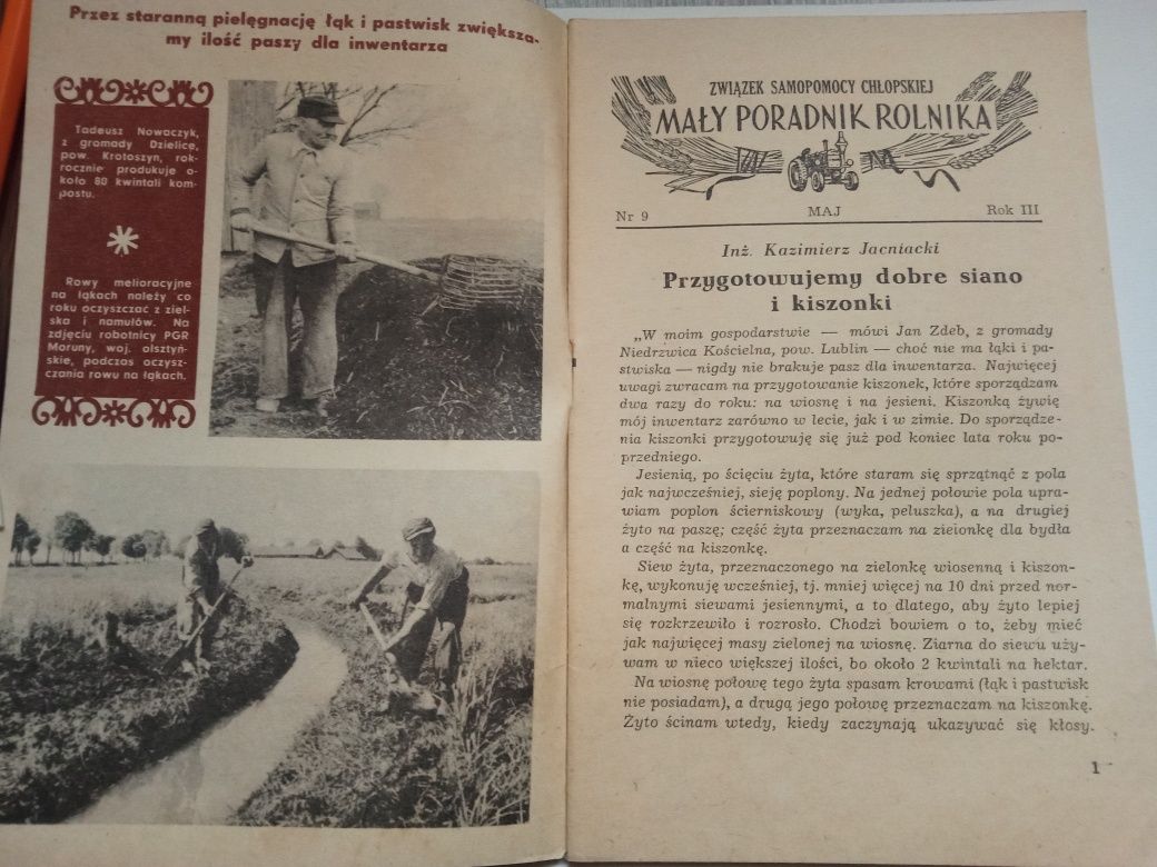 Mały poradnik rolnika Nr. 9 1954r