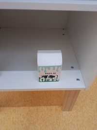 wyposażenie kuchni/sklepu dla dzieci - drewniany karton mleka