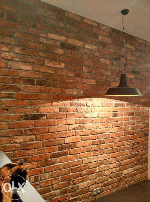 Sciana z cegły - płytki dekoracyjne, stara cegła