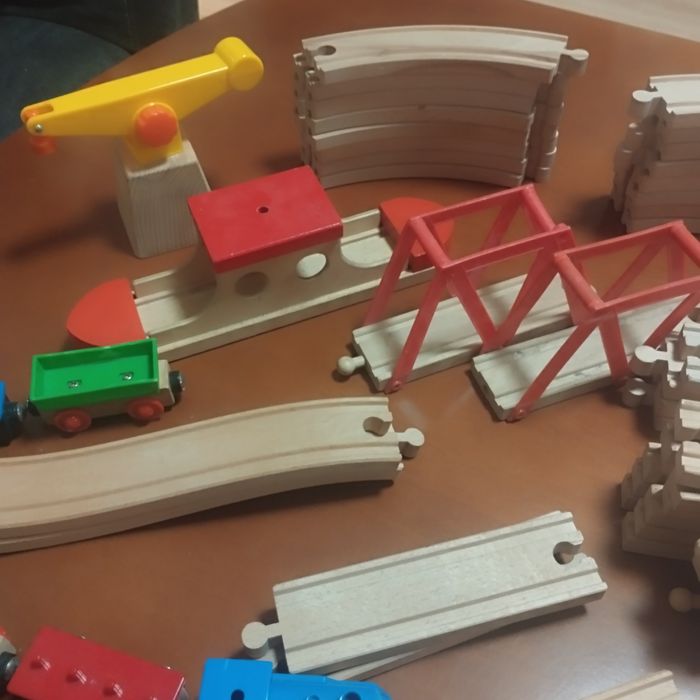 Kolejka drewniana ikea