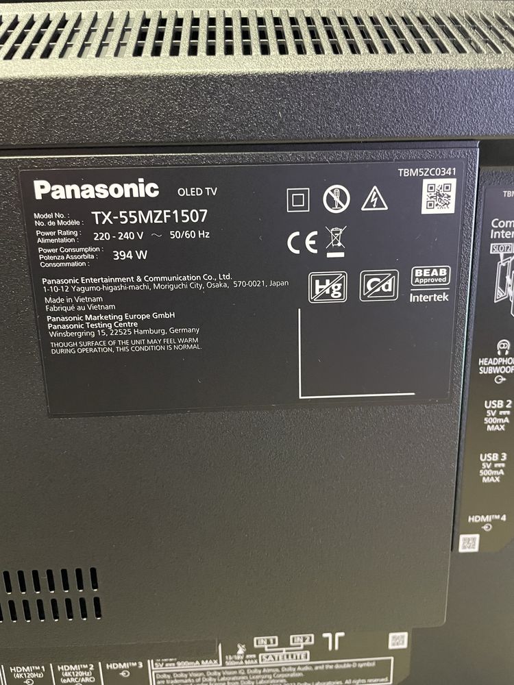 Panasonic TX-55MZF1507. OLED. Новий.