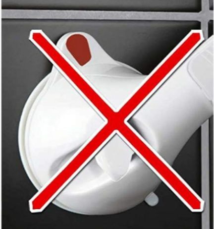 Uchwyt ścienny Łazienkowy WENKO Secura, długość 42 cm, uchwyt z przyss