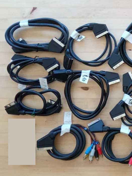 Cabos SCART e Adaptadores Para S-Video e RCA