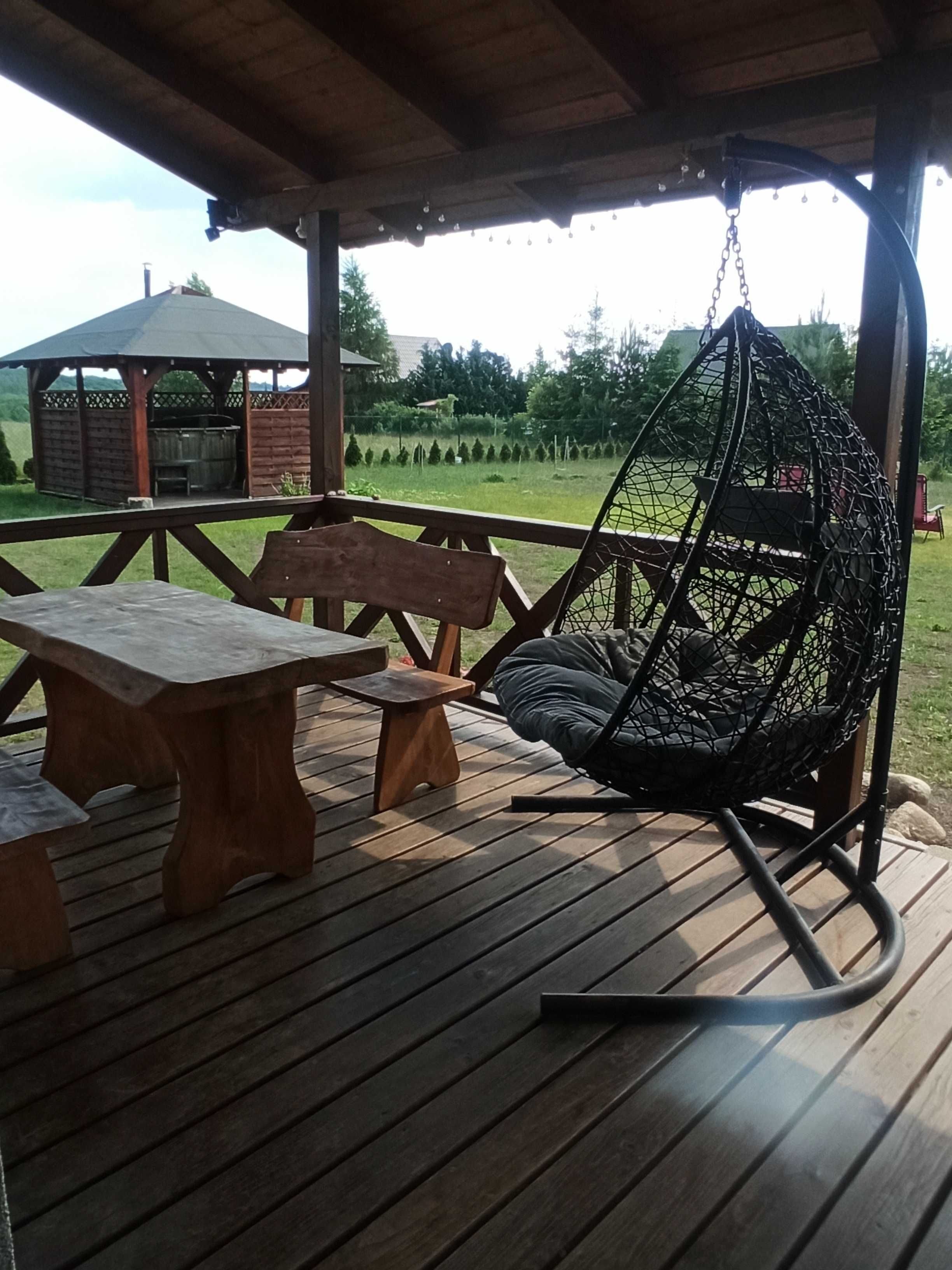 Domek całoroczny, domki na Kaszubach do 7 osób, bania, jezioro
