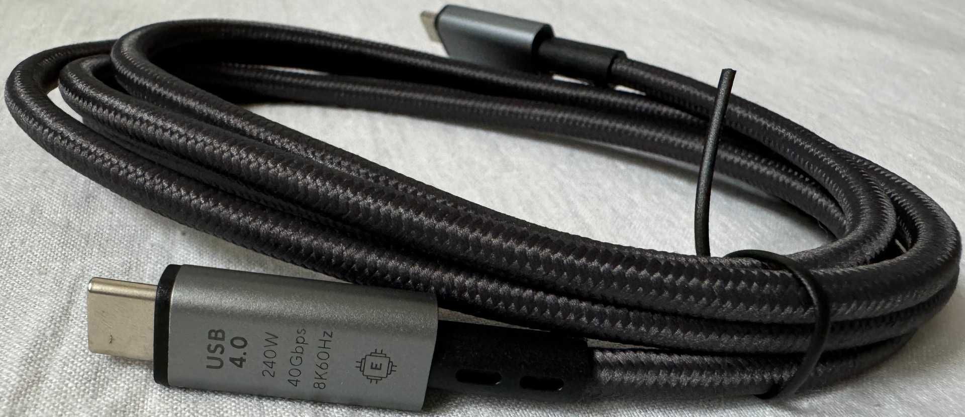 kabel usbc usb-c 240W 8k 4k 40Gbps power delivery thunderbolt 4 usb4 5