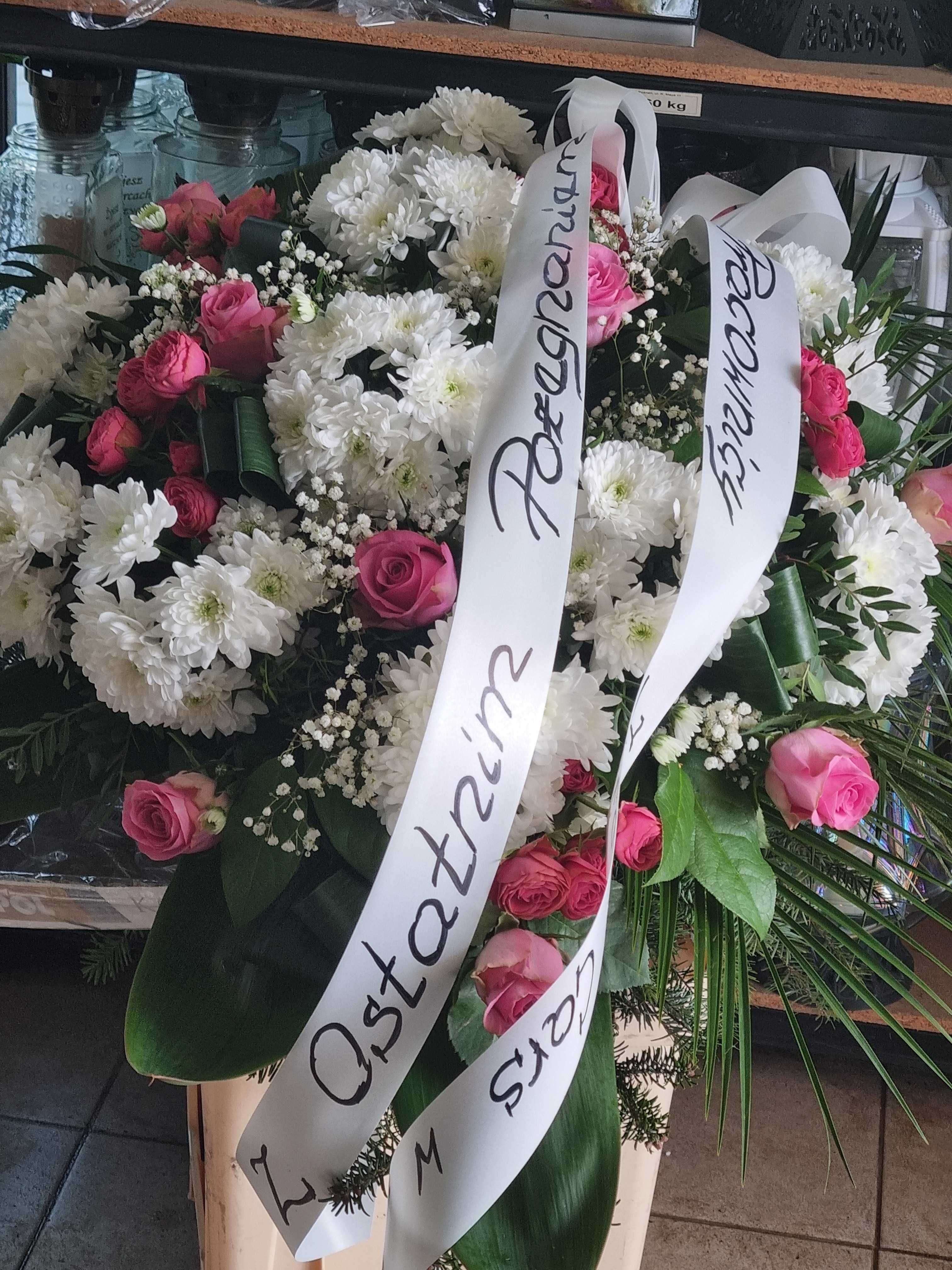 Wieńce, wiązanki pogrzebowe