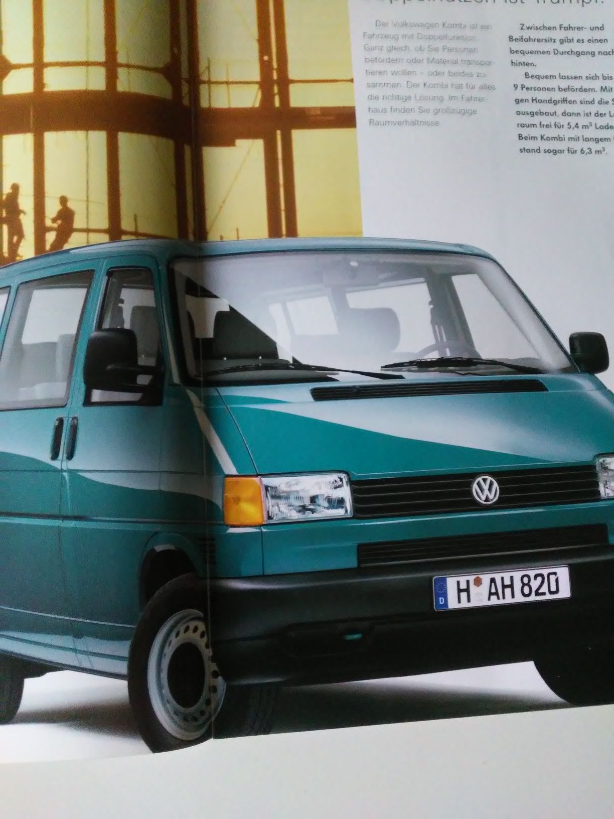 Prospekt samochodowy Volkswagen t4 Transporter