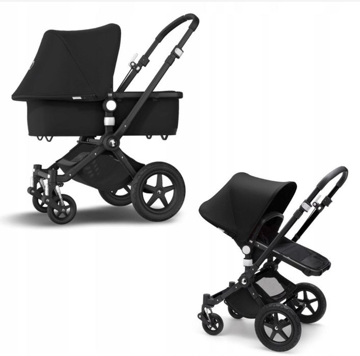 Wózek Bugaboo Cameleon 3 black 2w1+new czarna budka+full akcesoria