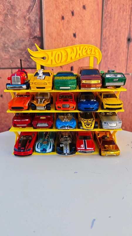 Expositor de 20 carros 1/64 tipo hot wheels