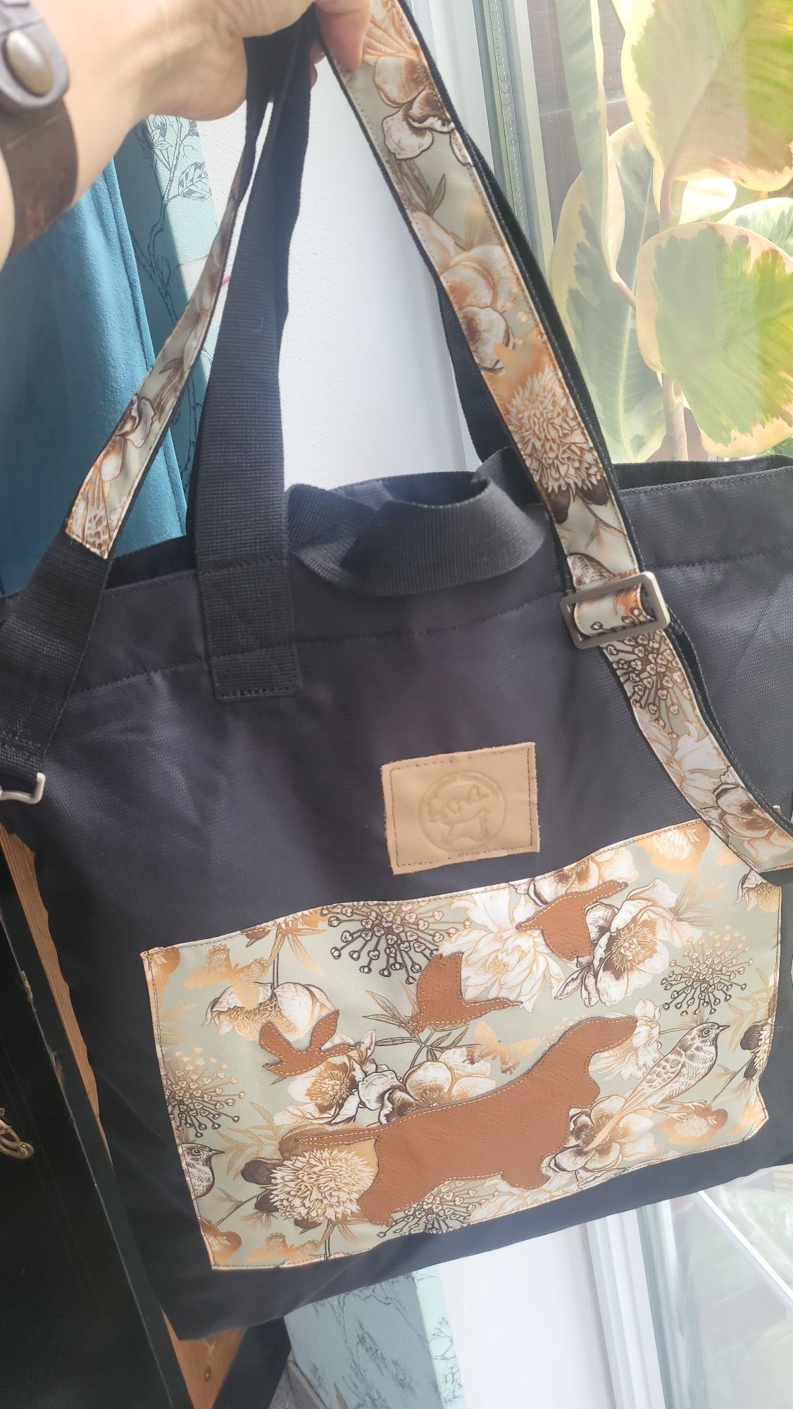 Torba shopperka aplikacja pies Gordon Springer