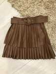 Saia em pele Zara XS