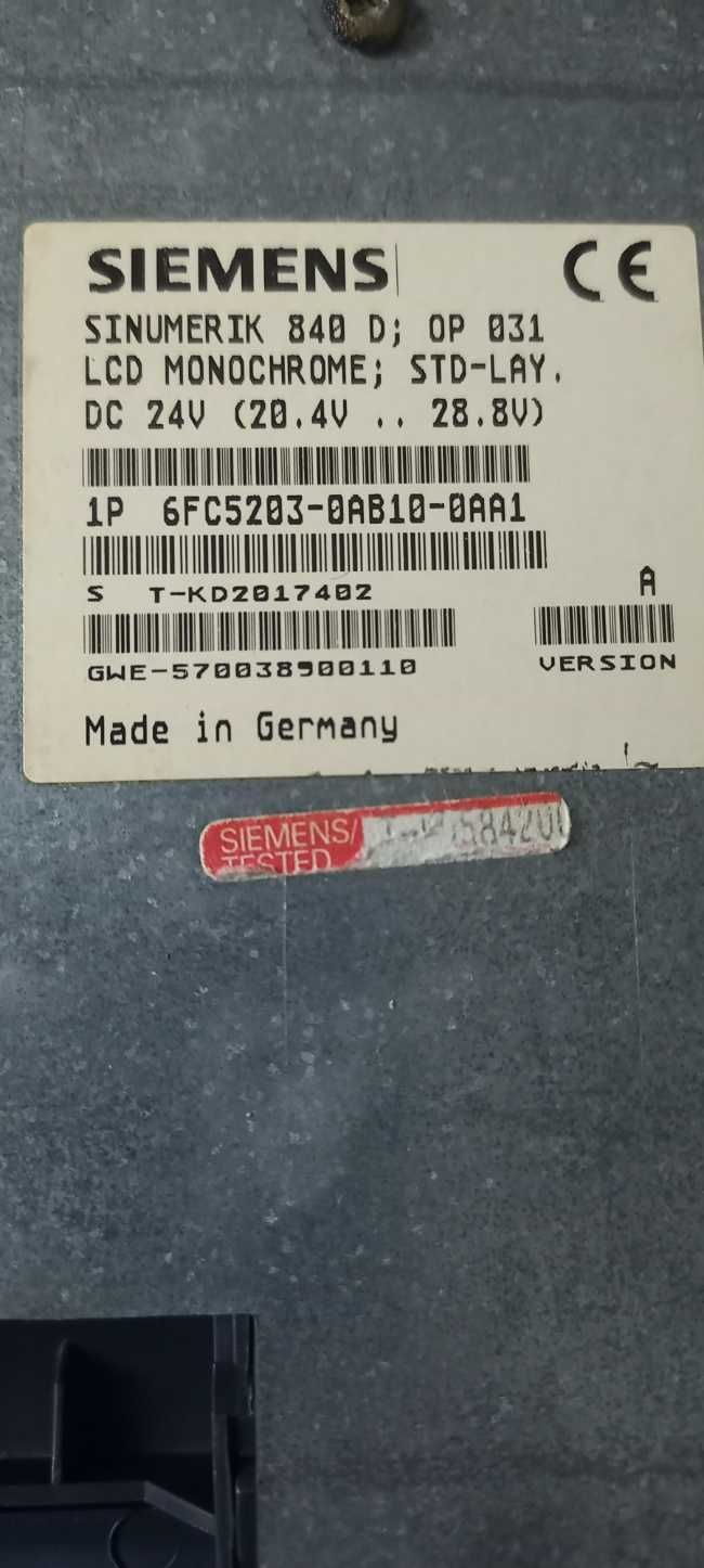 Panel operatorski Siemens