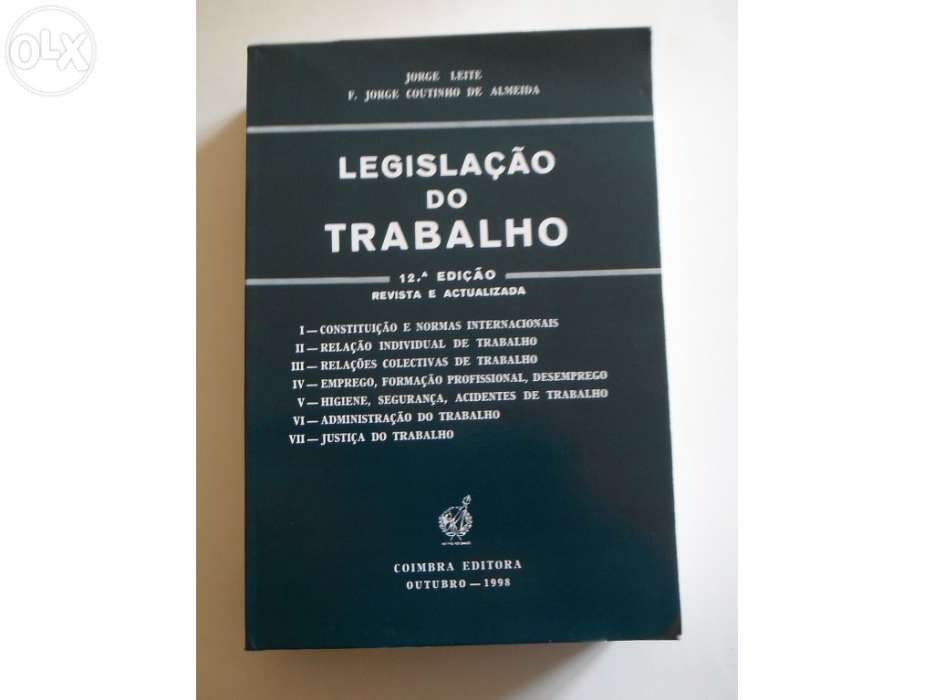 Livro - Legislação do Trabalho - Como Novo