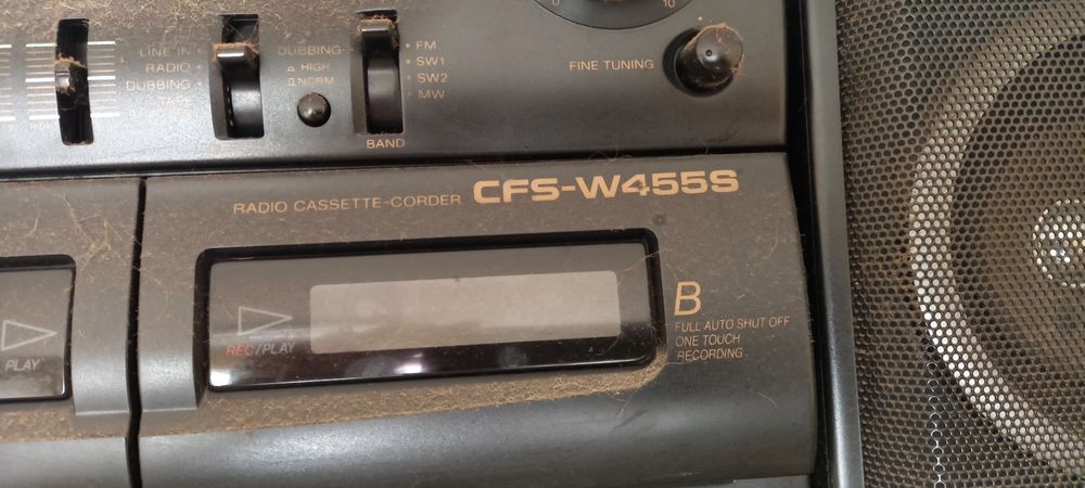 Автомагнитола магнитофон двухкассетный SONY CFS W455S