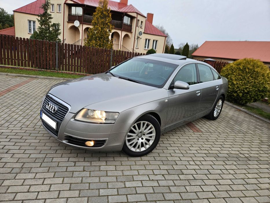 Audi A6 C6 - 2005r. - 3.0 TDI 211Km Quattro - Skóry - Szyber - Alu