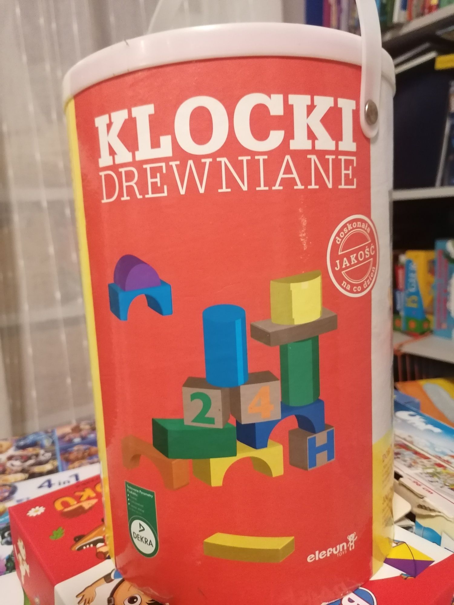 Klocki drewniane elefun