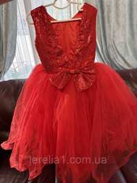 Сукня дитяча 6-7-8 років червоного кольору