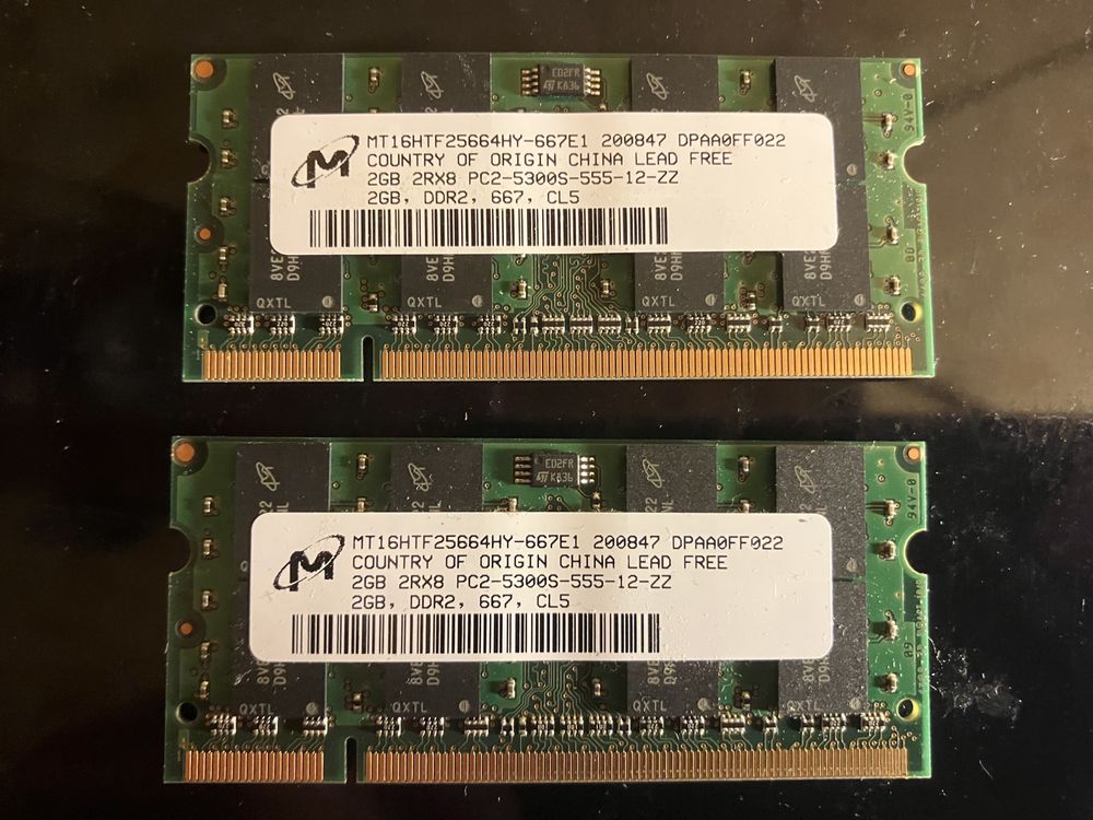 Pamięć ram 2GB PC2, PC3 DDR2
