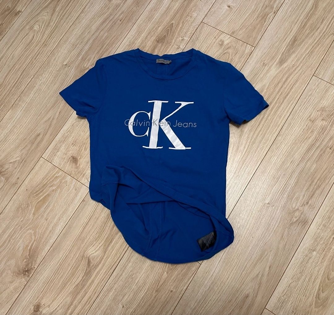 Super T-shirt Calvin Klein Niebieski