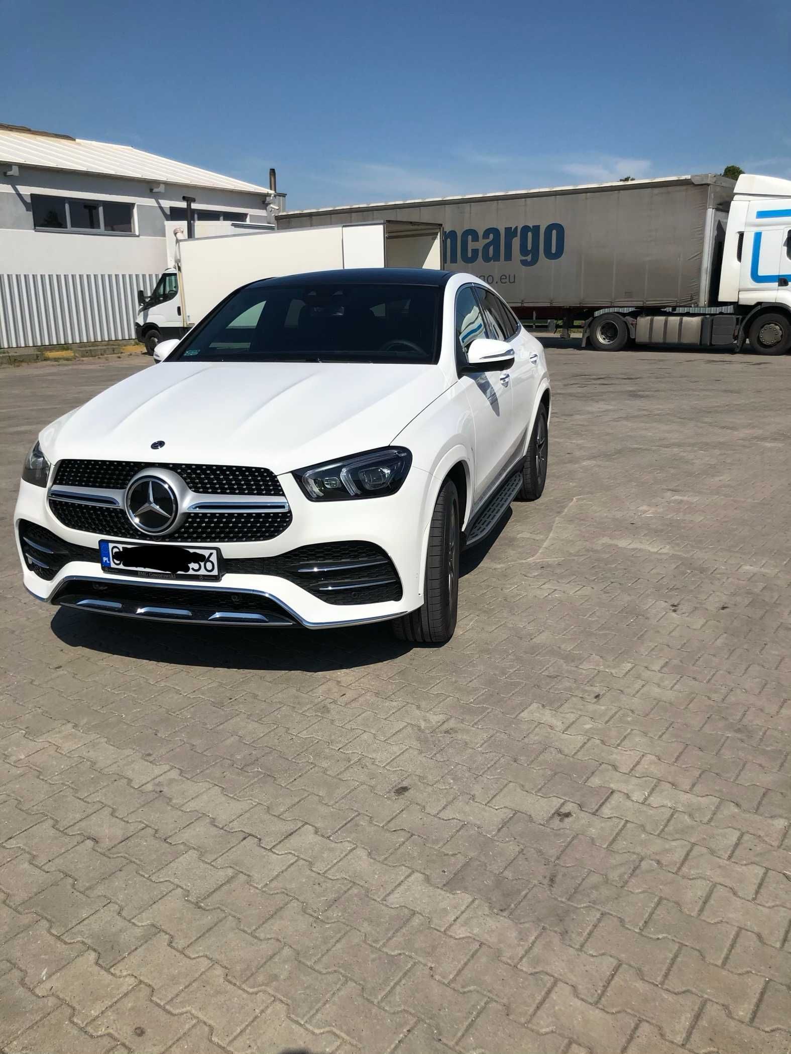 Samochód do Ślubu Mercedes GLE COUPE AMG Biały  Działdowo