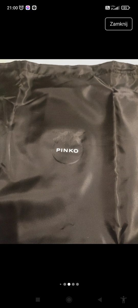 Nowy worek przeciwkurzowy marki Pinko.