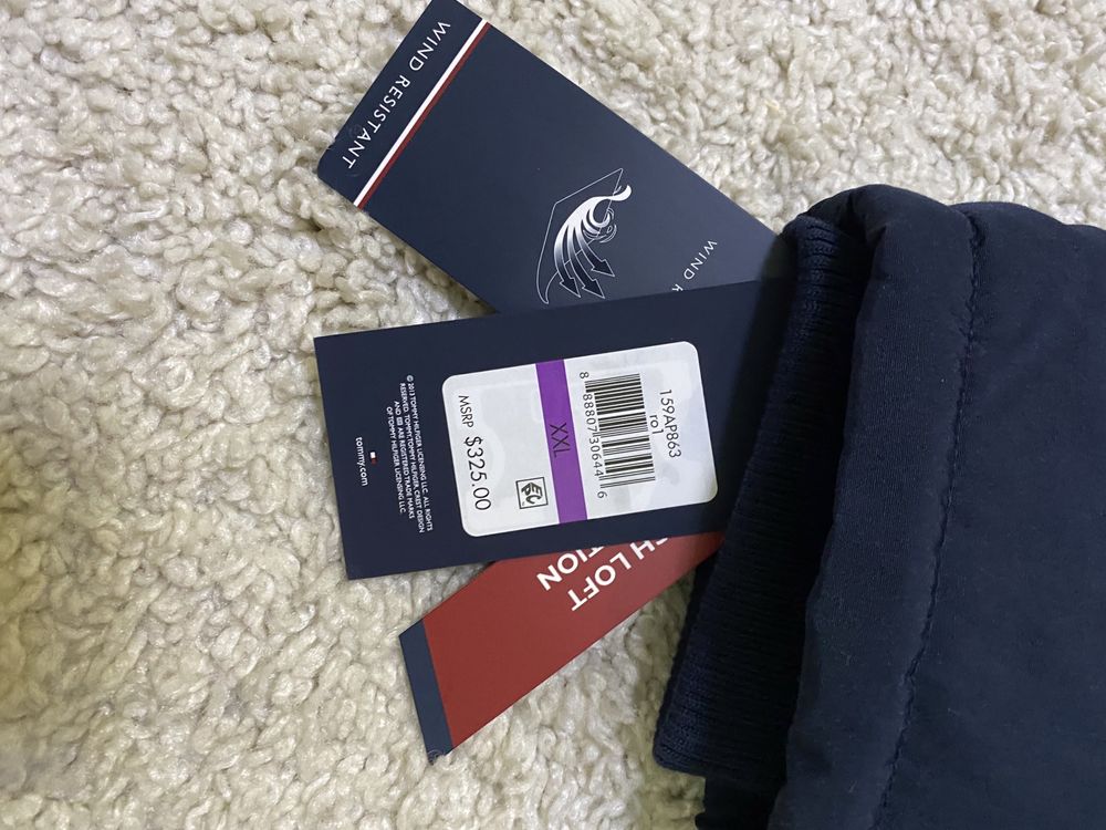 Пуховик бомбер Tommy Hilfiger мужская куртка оригінал