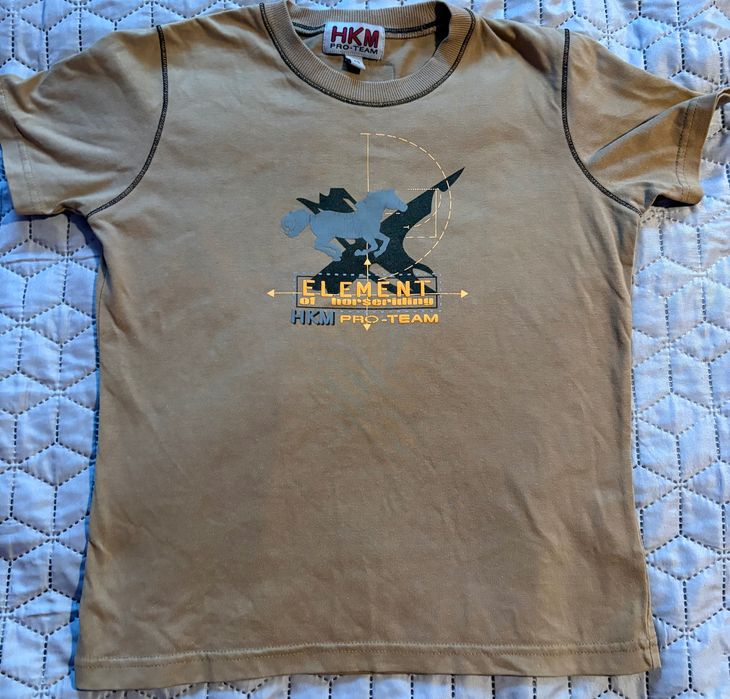 T-shirt jeździecki HKM 152 cm nowy