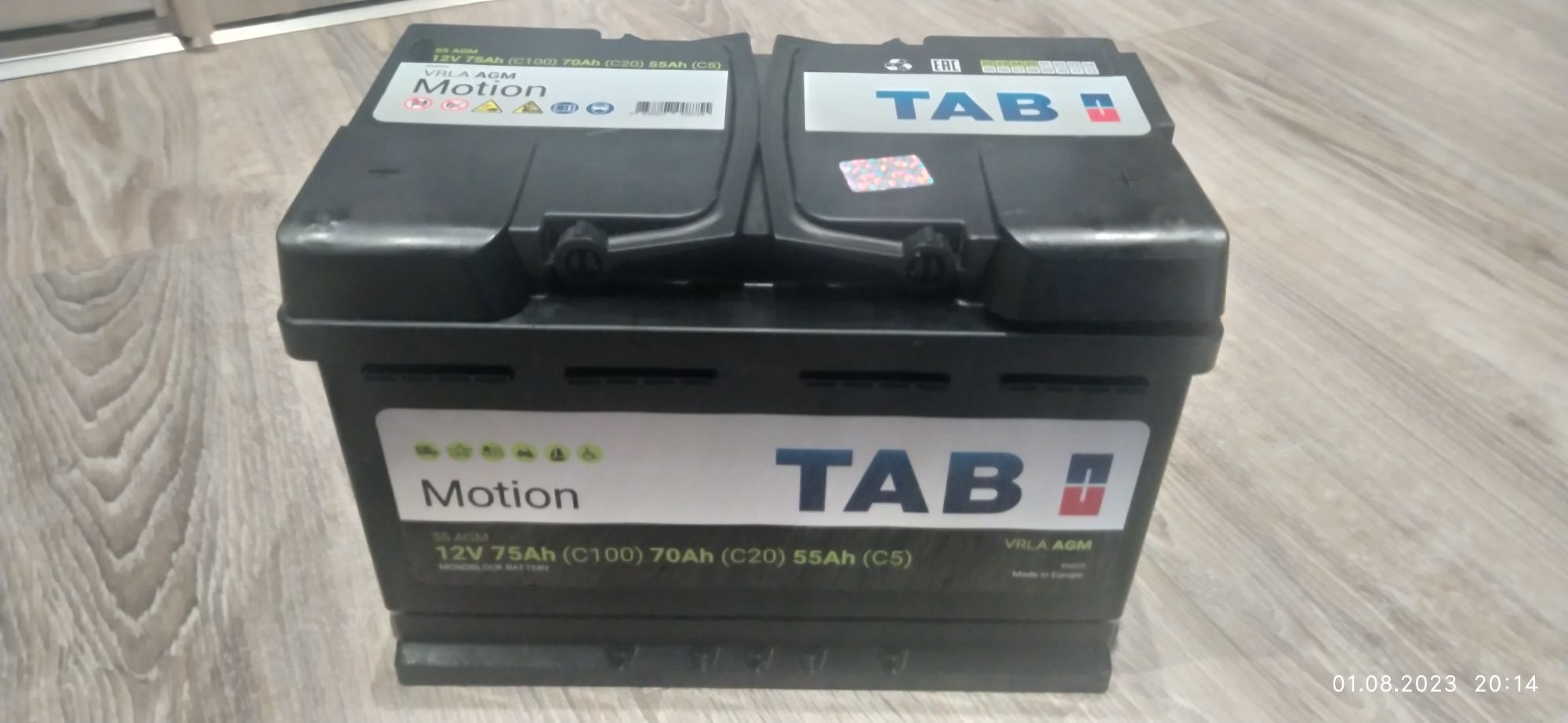 Продам новий тяговий AGM акумулятор TAB MOTION 75Ah