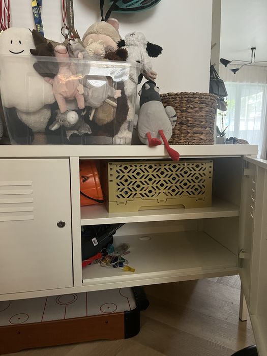Szafka ikea Ps 119/63 metalowa biała zamukana na kluczyk