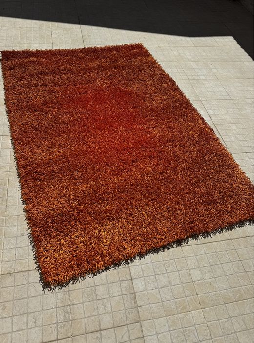 Tapete de sala laranja 160 x 230 cm
