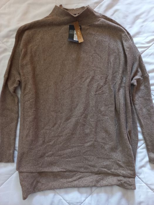 Camisola gola alta bege Primark