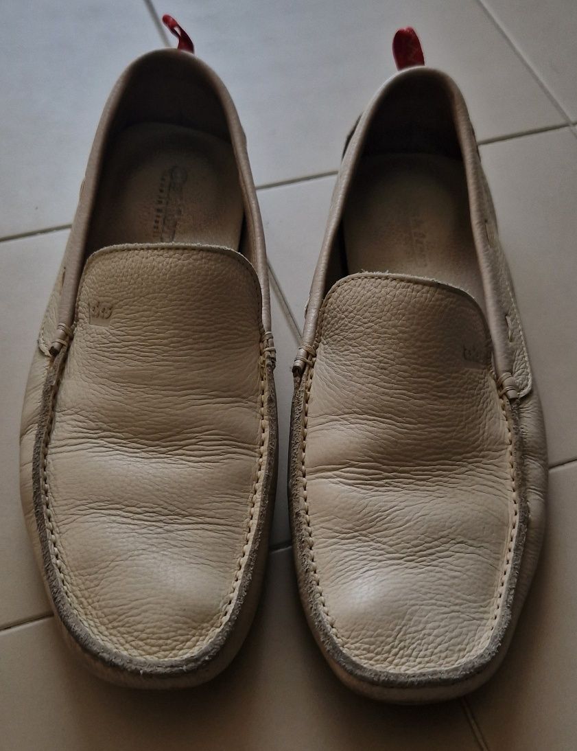 Moccasins OSKLEN em Pele Genuína Beje