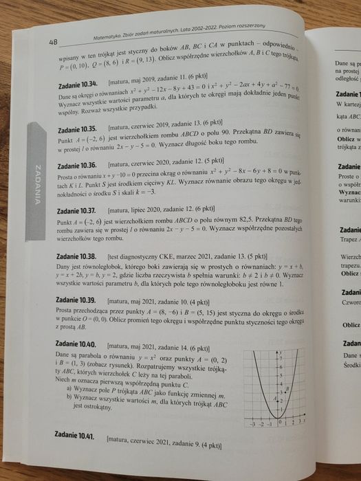 Matematyka, zakres rozszerzony. Zbiór zadań maturalnych. OE Pazdro.