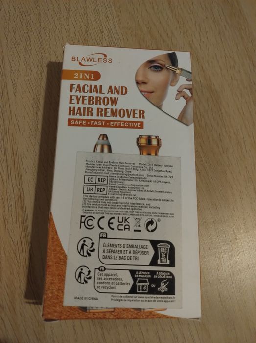 Trymer depilator do twarzy i brwi