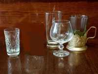 Скляний посуд чарки бокали стакани