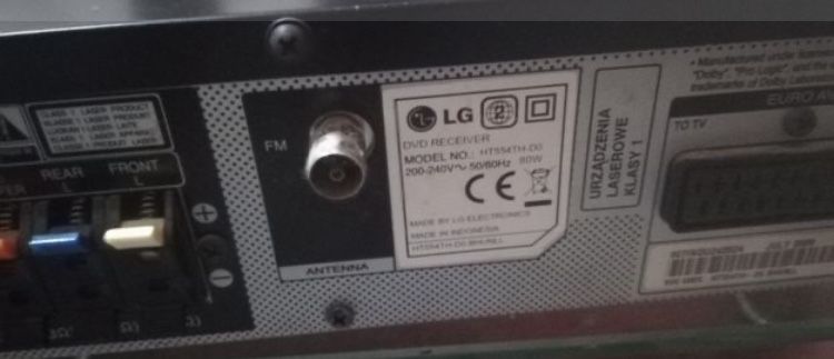 Kino Domowe LG HT554TH - D0 + 4 glosniki i subower Panasonic