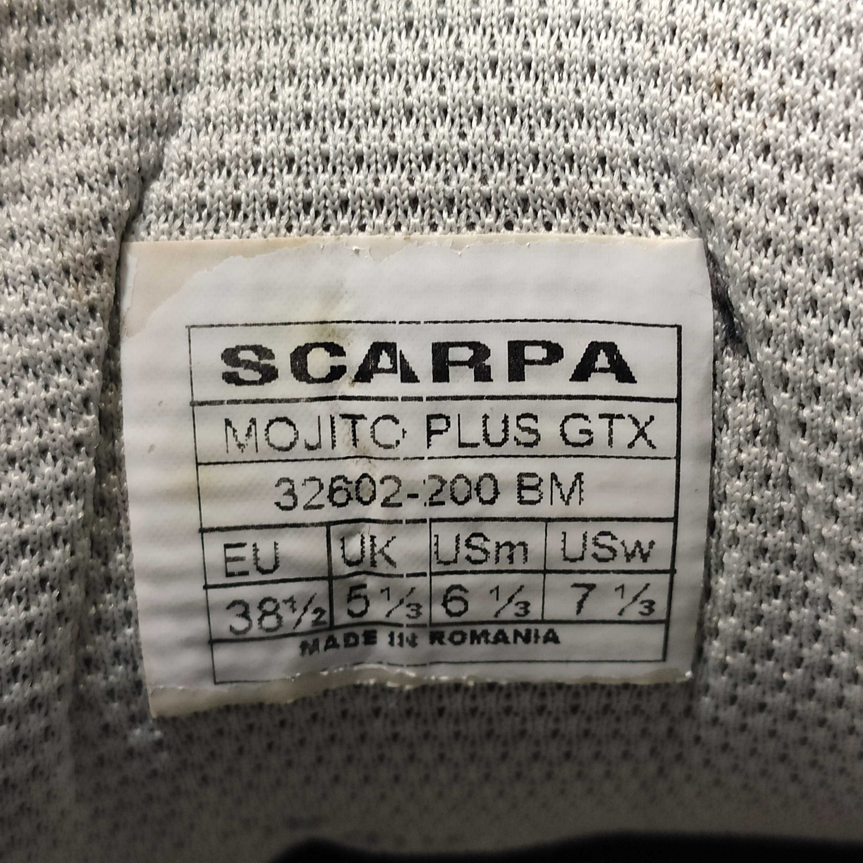 Ботинки Scarpa Mojito Plus Gore-Tex. Размер 38.5