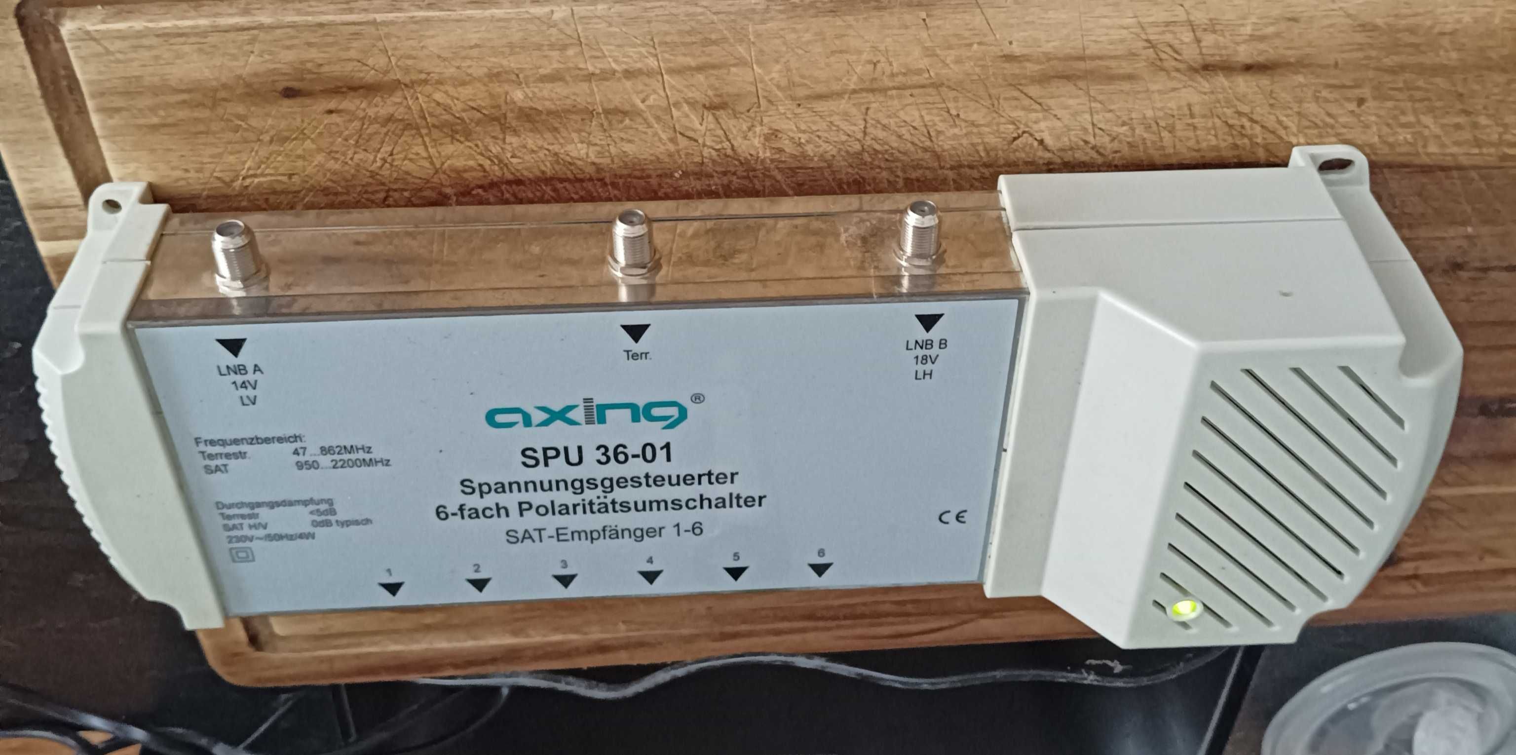 Axing multiswitch satelitarny SPU 36-01 przełącznik polaryzacji