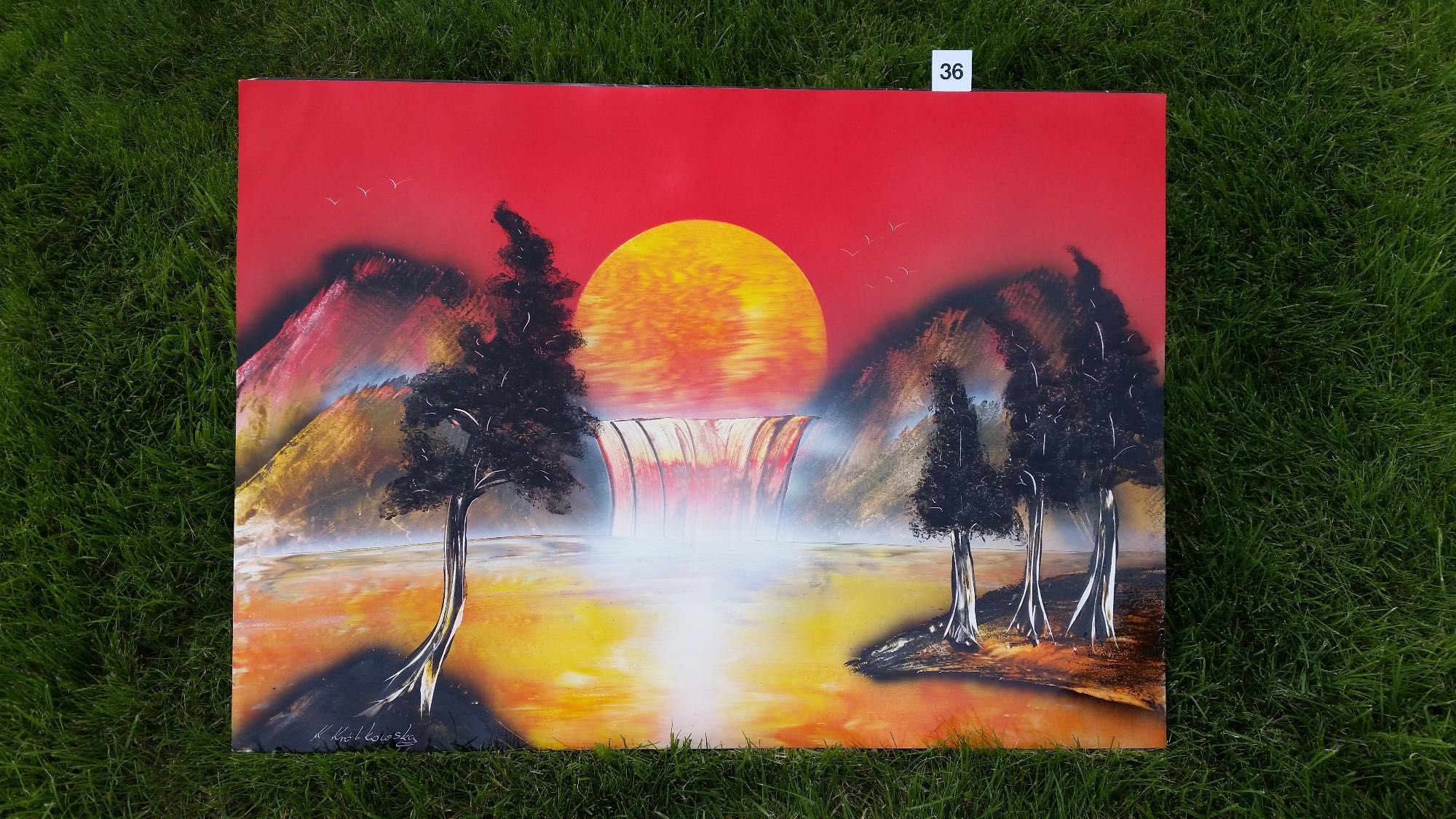Obraz malowany sprayem 50x70 cm (Klaudia Spray Art)
