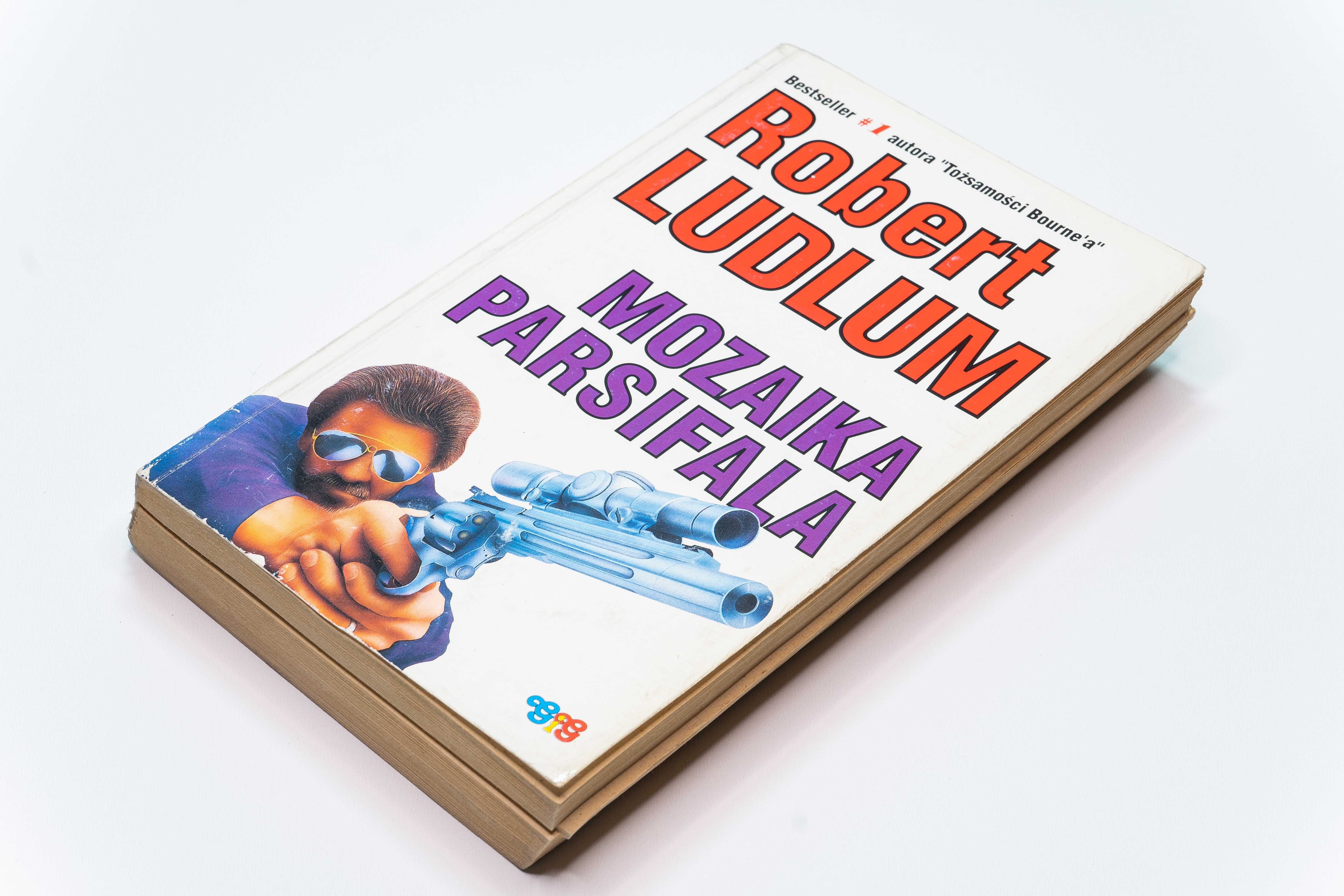 Książka Robert Ludlum Mozaika Parsifala - miękka oprawa - rok 1990